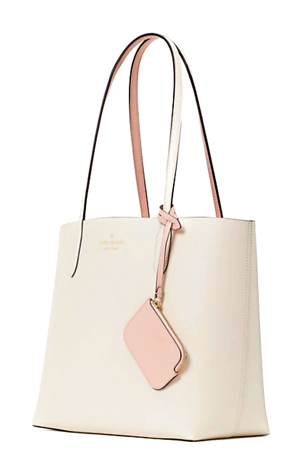 Kate Spade Ava Reversible Leather Tote (Parchment)