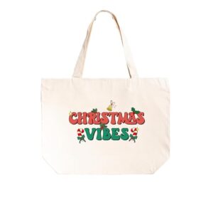 women christmas bag, christmas vibes tote bag, tote bag aesthetic, holiday gift bag, christmas family gift bags, customized christmas bag