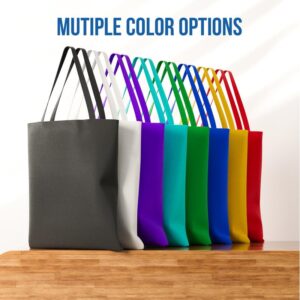 MEINAMI Custom Canvas Tote Bag Personalized Reusable Carryall Promotional Printed Shoulder bag 10‘x12' Sample