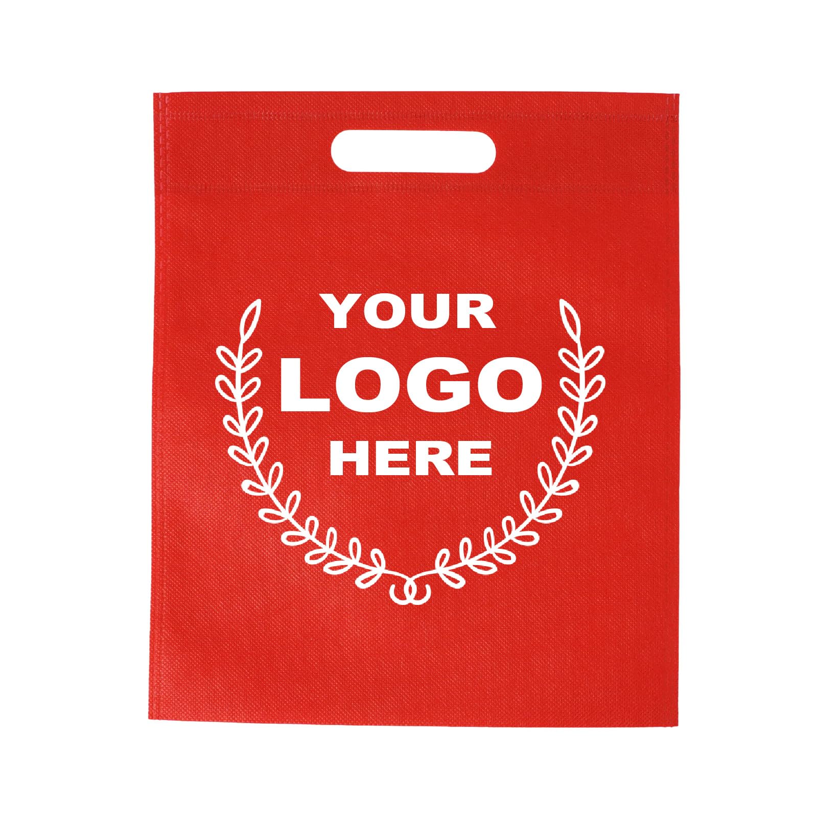 SOUTH GIANT Custom Promotional Bags with Logo - Personalized Reusable Gift Tote Bags - Recyclable Non-Woven Shopping Bags with Your Design Printed - 50pcs