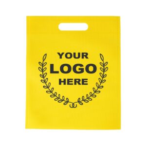 SOUTH GIANT Custom Promotional Bags with Logo - Personalized Reusable Gift Tote Bags - Recyclable Non-Woven Shopping Bags with Your Design Printed - 50pcs