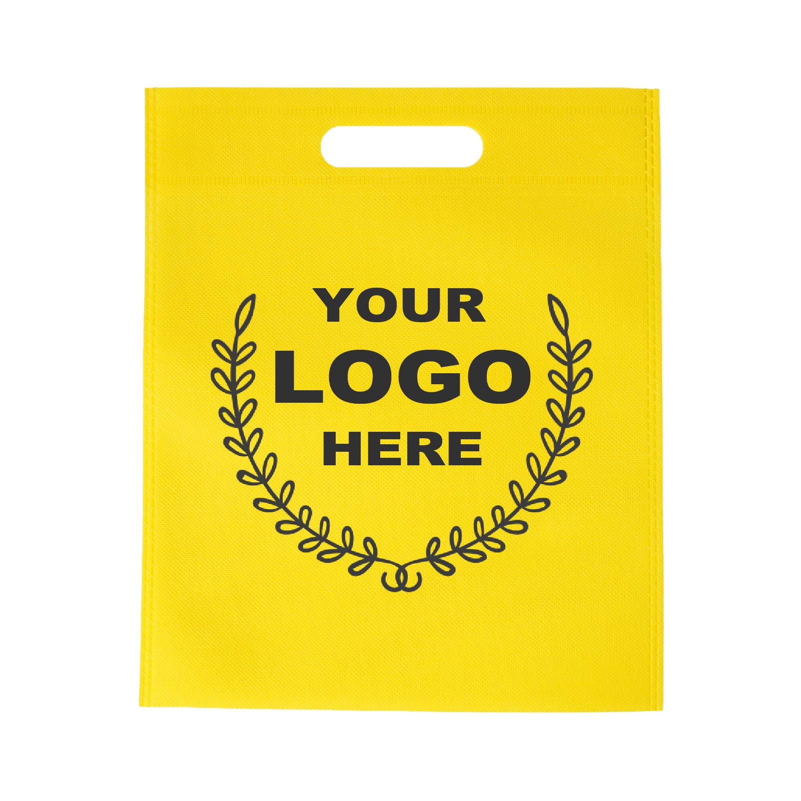 SOUTH GIANT Custom Promotional Bags with Logo - Personalized Reusable Gift Tote Bags - Recyclable Non-Woven Shopping Bags with Your Design Printed - 50pcs