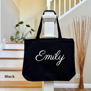 Bachelorette Tote Bag, Custom Tote Bag, Personalized Tote Bags, Customized Name Tote, Childrens Name Bag, Bridesmaid Totes, Christmas Gift