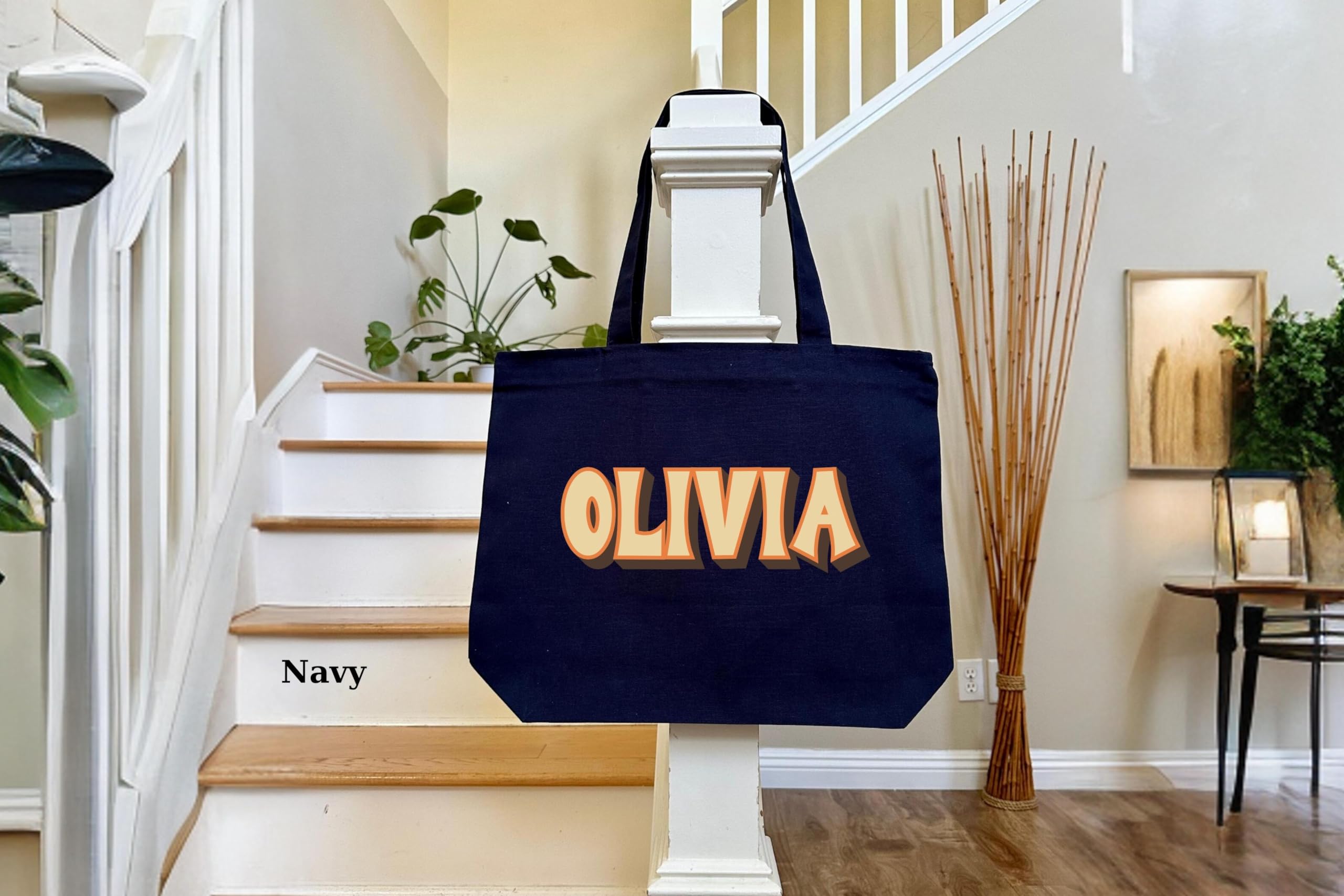 Personalized Tote Bag With Zipper, Bachelorette Gift, Wedding Gift, Tote Bag With Zipper, Custom Tote Bag, Customized Gift Bag