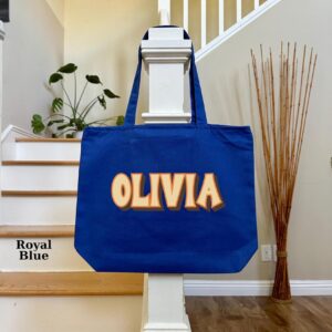 Personalized Tote Bag With Zipper, Bachelorette Gift, Wedding Gift, Tote Bag With Zipper, Custom Tote Bag, Customized Gift Bag