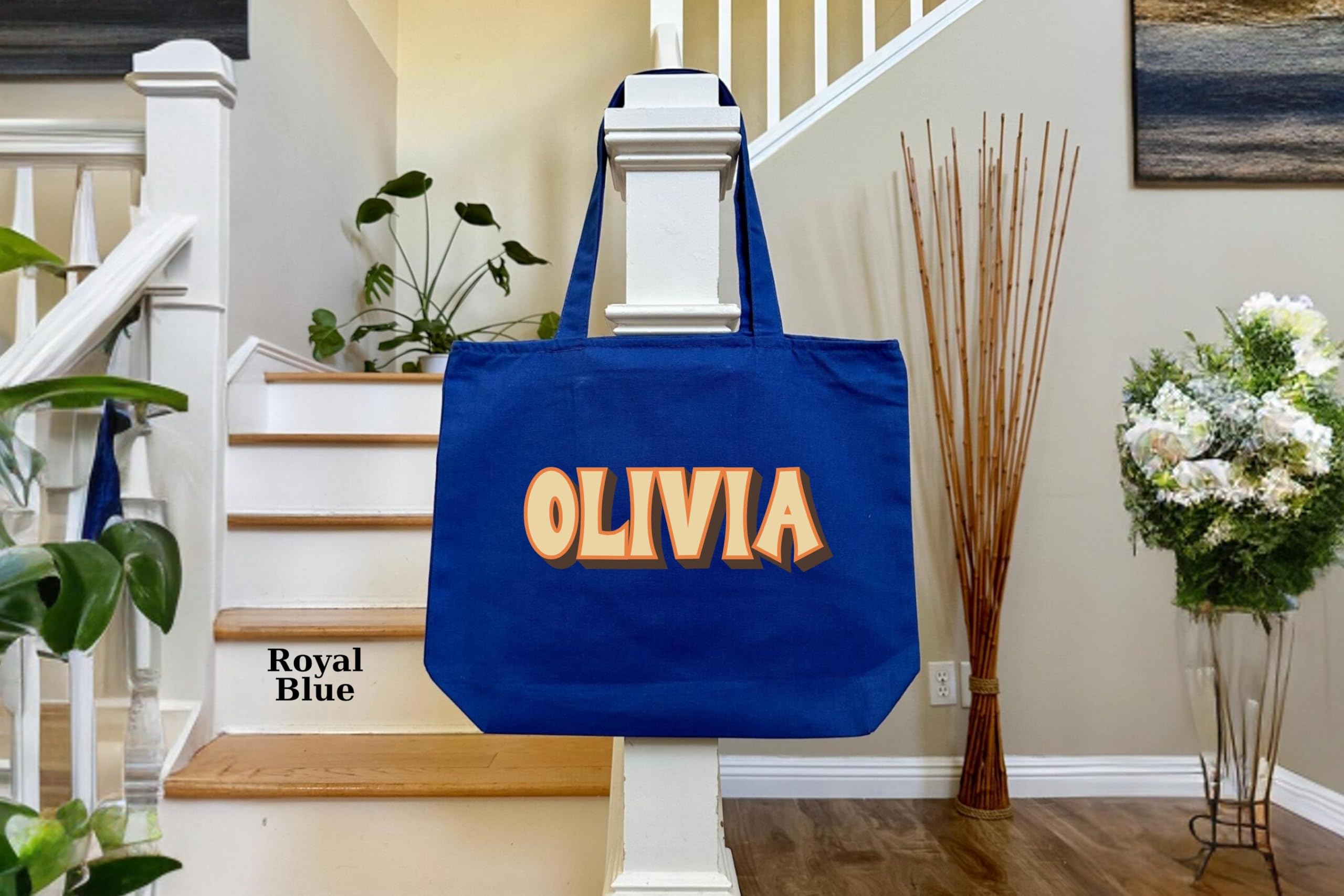 Personalized Tote Bag With Zipper, Bachelorette Gift, Wedding Gift, Tote Bag With Zipper, Custom Tote Bag, Customized Gift Bag