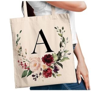 Zexpa Apparel Customized Bridesmaid Tote Bag For Personalized Bachelorette Hen Night Initial A