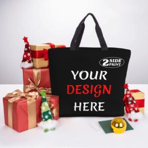 Personalized Tote Bag Custom Bag Add Your Design For Business Work Travel Personalized Shoulder Bag Custom Shopping Handbag For Women, Mom, Teachers