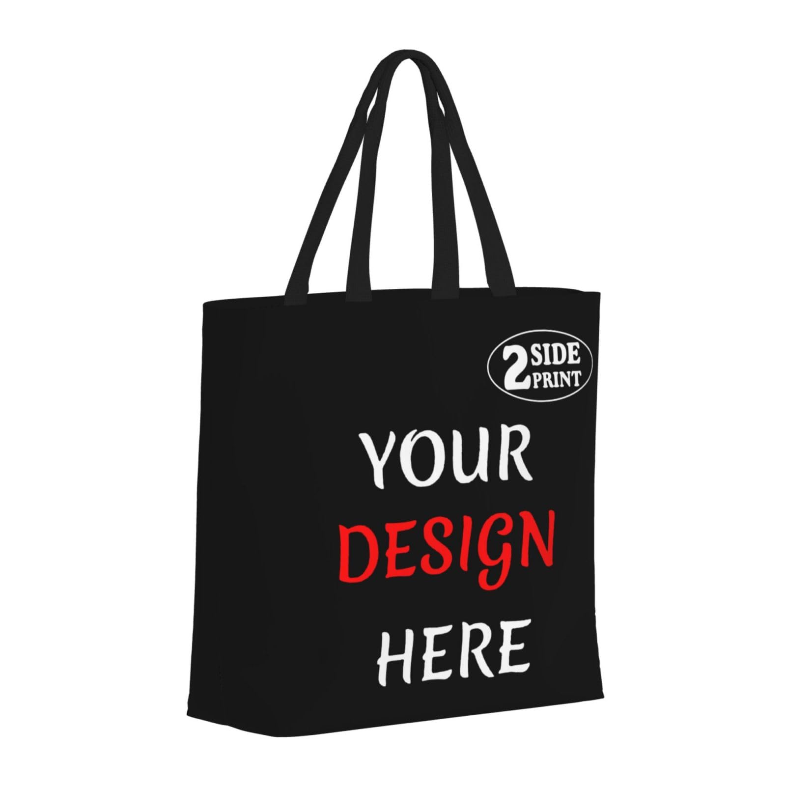 Personalized Tote Bag Custom Bag Add Your Design For Business Work Travel Personalized Shoulder Bag Custom Shopping Handbag For Women, Mom, Teachers