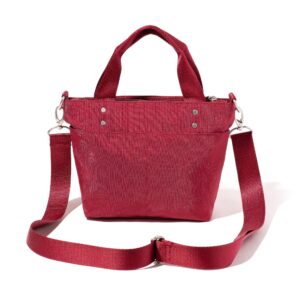 Baggallini Women's Mini Carryall Tote, Ruby Red