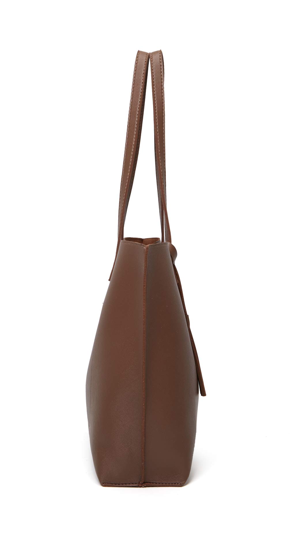 Dreubea Women's Soft Faux Leather Tote Shoulder Bag from, Big Capacity Tassel Handbag Coffee New