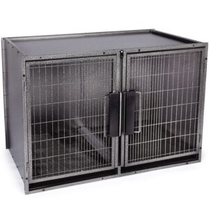 proselect large modular kennel cage graphite