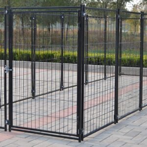 Omitree 9 x 9 x 3.93 ft Modular Dog Exercise Fence Barrier Pet Cat Run New Pen