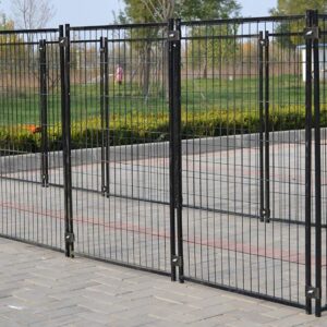 Omitree 9 x 9 x 3.93 ft Modular Dog Exercise Fence Barrier Pet Cat Run New Pen