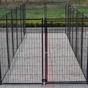 Omitree 9 x 9 x 3.93 ft Modular Dog Exercise Fence Barrier Pet Cat Run New Pen