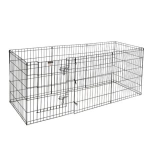 Dog Playpen - Foldable Metal Exercise Puppy Play Pen with 8 24x30in Panels - Indoor/Outdoor Pen with Door for Dogs, Cats or Small Animals by PETMAKER