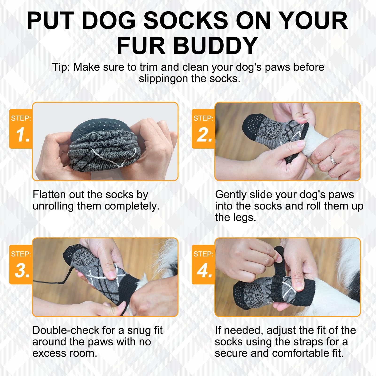 BEAUTYZOO Dog Socks to Prevent Licking Paws for Hardwood Floors Anti Slip, Dog Shoes Booties for Hot/Cold Pavement,Grippy Boots & Paw Protectors Traction Control for Small Medium Large Senior Dogs