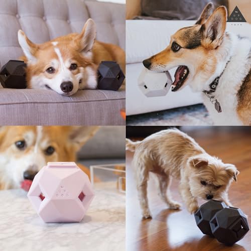 Treat Dispensing Balls for Medium Dogs and Cat Treat Dispenser Toy Interactive for Self-Play Improves Oral Hygiene, Mental Simulation, and Bordem Buster, Simple and Effective Food Toy (3.6 x 3.6 in)