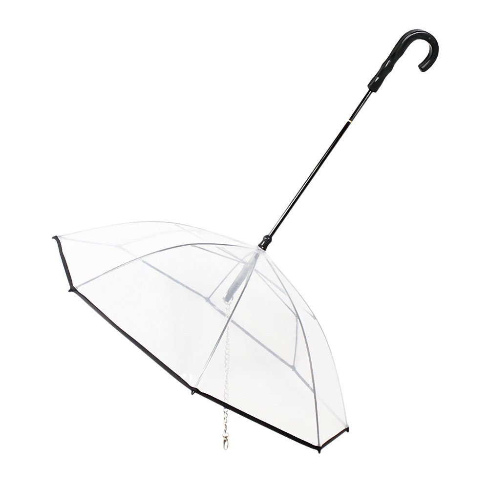 OMEM Portable Modular Dog Umbrella with Leash Pet Outdoor Rainproof Supplies, Diameter 28.3"