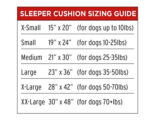 Dog Gone Smart Pet Products Chenille Dog Sleeper Cushion, Grey w/Blue Trim, 30"X48" XX-Large