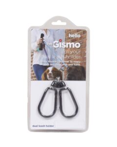 dog gone smart i'm gismo - connectable dual leash holder/carabiner