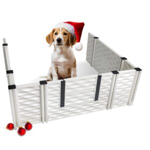 EZwhelp EZclassic Add-On Room 3-Wall Gates for Dogs Indoor Whelping Box, Extension for Whelping Box for Dogs, Portable Fence Puppy Playpen, Whelping Supplies for Dogs, Dog Playpen Extender (48x48)