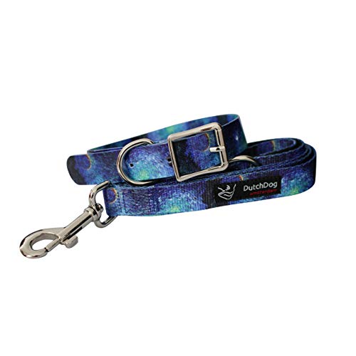 Dutch Dog Amaterdam Waterproof Dog Collar Van Gogh Cypress & Stars, 13-19", Blue, Green, Yellow