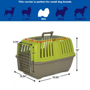 MidWest Homes for Pets Spree Travel Pet Carrier, Dog Carrier Features Easy Assembly and Not The Tedious Nut & Bolt Assembly of Competitors, Ideal for Small Dogs & Cats