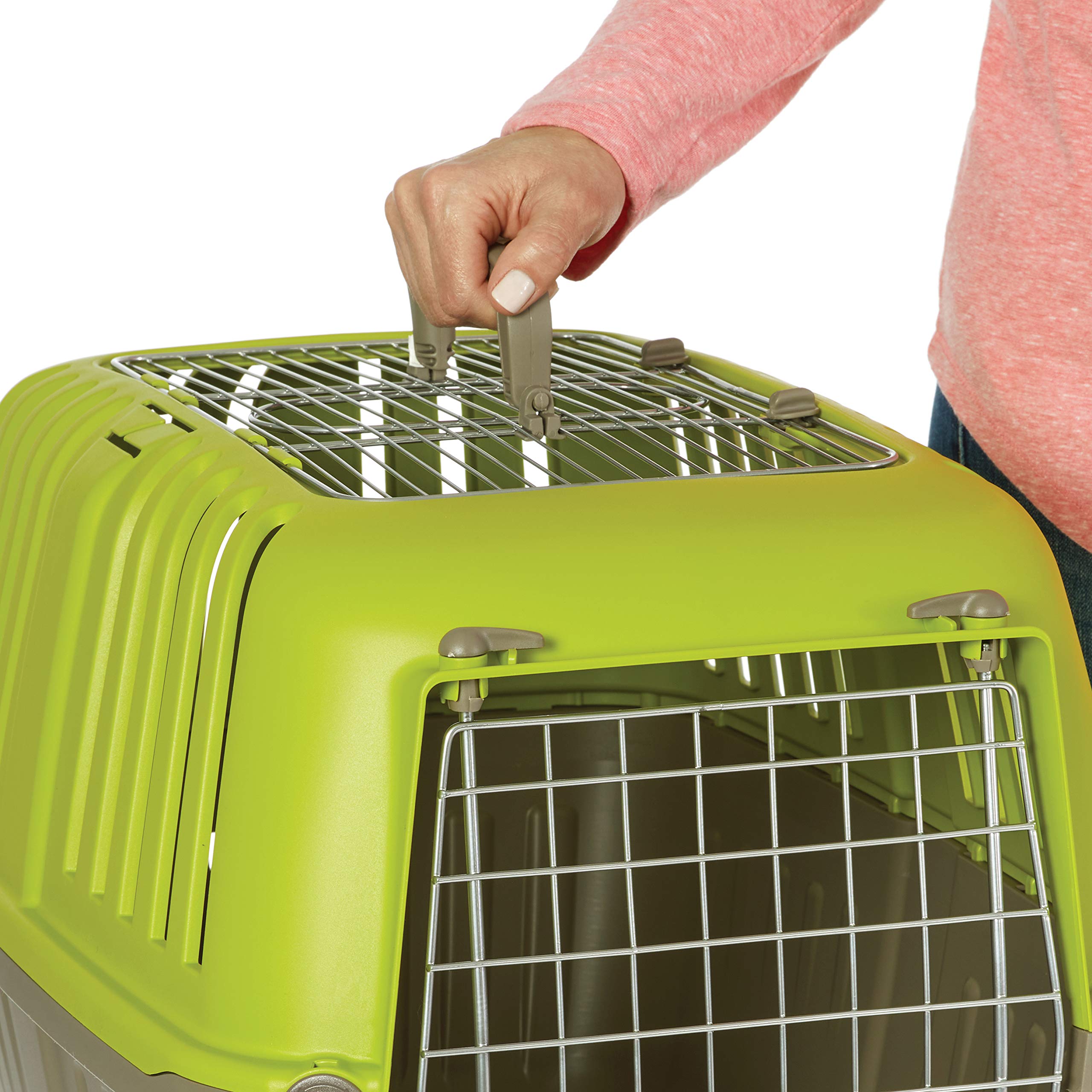 MidWest Homes for Pets Spree Travel Pet Carrier, Dog Carrier Features Easy Assembly and Not The Tedious Nut & Bolt Assembly of Competitors, Ideal for Small Dogs & Cats