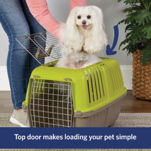 MidWest Homes for Pets Spree Travel Pet Carrier, Dog Carrier Features Easy Assembly and Not The Tedious Nut & Bolt Assembly of Competitors, Ideal for Small Dogs & Cats