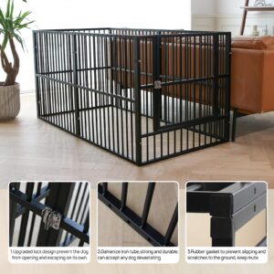 RYPetmia Dog Playpen 31.5" Height Puppy Pen,Heavy duty 31"- 63" Inch Extendable, Safe and Sturdy dog pens, Easy Assemble for Outdoor Indoor pet playpen