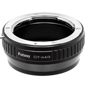 Fotasy Contax/Yashica CY Lens to M43 Adapter, CY to MFT Adapter, Compatible with Panasonic G9 GH5 II GM5 GX7 GX8 GX9 GX850 G90 G91 G95 G100 Olympus E-M1 E-M5 E-M10 I II III E-PM2 E-PM1 Pen-F E-M1X