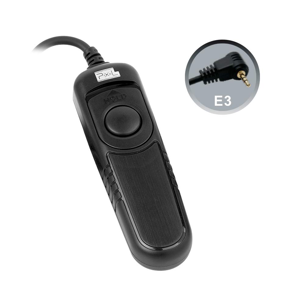 Pixel Wired Remote Shutter Release Control Compatible with Canon RS-60E3, PENTAX CS-205, CONTAX LA; fits Canon EOS 60D, 300D, 350D, 400D, 450D, 500D, 550D, 600D, 1000D, 1100D, Rebel XTi, Rebel 2000D