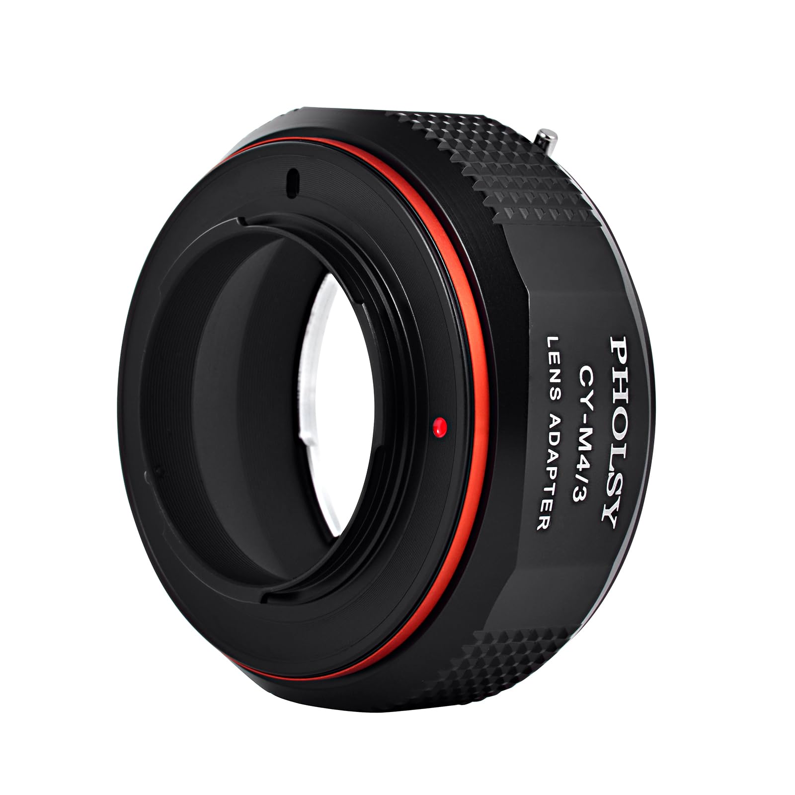 PHOLSY Lens Mount Adapter CY to MFT Compatible with Contax/Yashica CY Mount Lens to Micro Four Thirds (M4/3 Micro 4/3) Mount Camera Body Compatible with Olympus Panasonic Lumix Cameras CY to M4/3