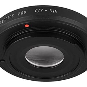 Fotodiox Lens Mount Adapter - Contax/Yashica (C/Y CY) SLR Lens to Nikon Nikkor F Mount Digital Cameras