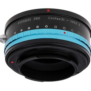 Fotodiox Pro IRIS Lens Mount Adapter Compatible with Contax N Lenses to Sony E-Mount Cameras