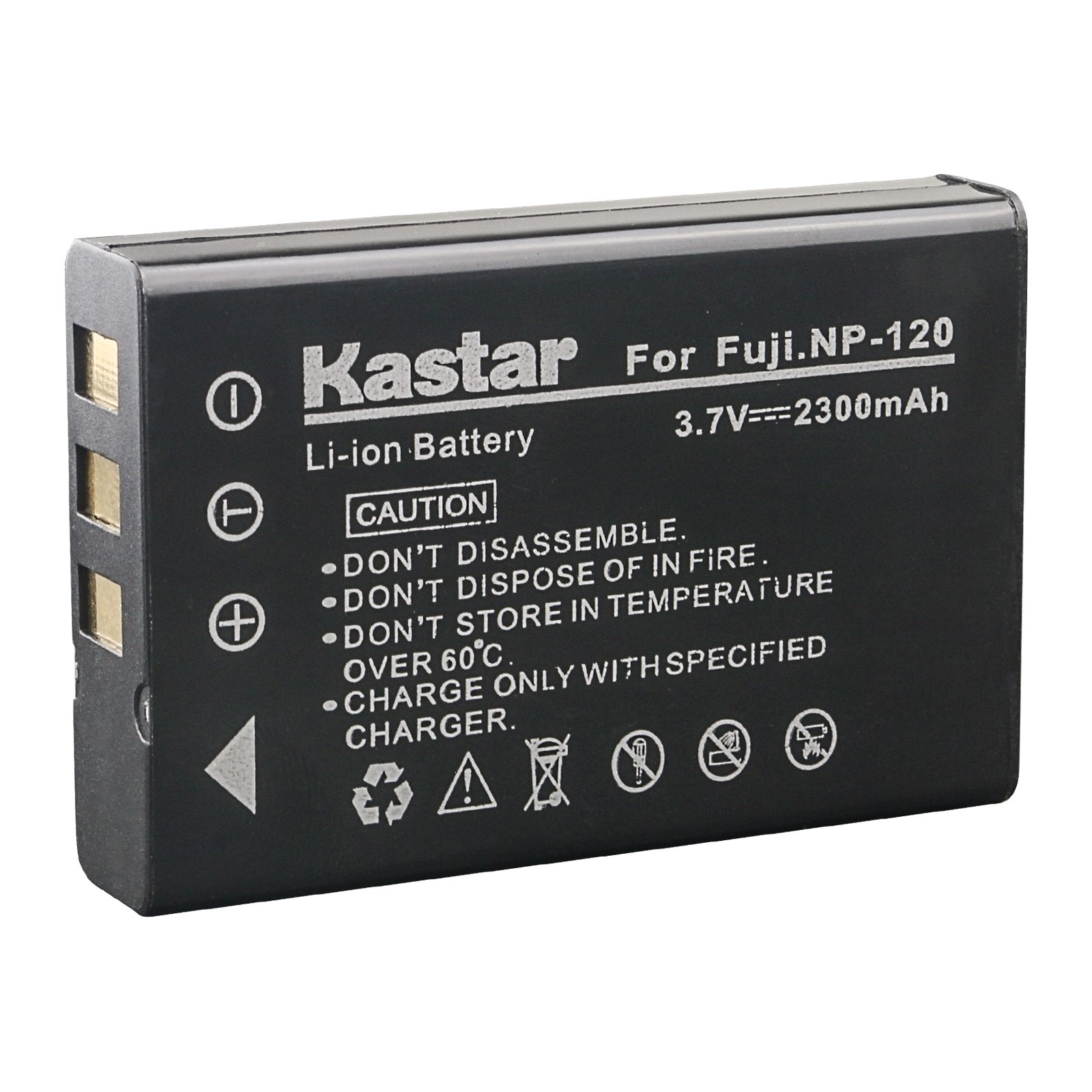 Kastar 2X Battery + Charger for Fujifilm NP-120 Pentax D-LI7 Ricoh DB-43 & FinePix 603 FinePix F10 F11 M603, KYOCERA Contax Tvs, Caplio 300G 400G G3 R330 RR10 RX, Contax BP-1500, Besteker DV-108