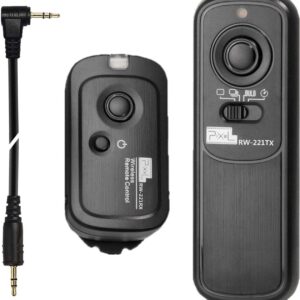 Pixel 2.4GHz Digital Wireless Remote Shutter Release oppilas E3 for Canon, Pentax, Samsung, Contax, Sigma and Hassleblad Cameras, Replaces Canon RS-60E3