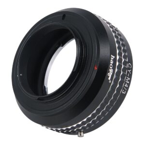 Haoge Manual Lens Mount Adapter for Contax/Yashica C/Y CY Mount Lens to Olympus and Panasonic Micro Four Thirds MFT M4/3 M43 Mount Camera