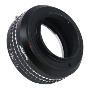 Haoge Manual Lens Mount Adapter for Contax/Yashica C/Y CY Mount Lens to Olympus and Panasonic Micro Four Thirds MFT M4/3 M43 Mount Camera