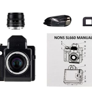 NONS SL660 Instant Camera - Interchangeable Lens EF Mount SLR Analogue Instant Camera (Contax-Yashica/CY-EF Adapter)