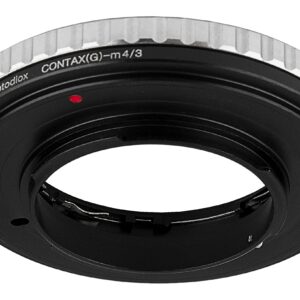 Fotodiox Lens Mount Adapter - Compatible with Contax G Rangefinder Lenses to Micro Four Thirds Mount Mirrorless Cameras