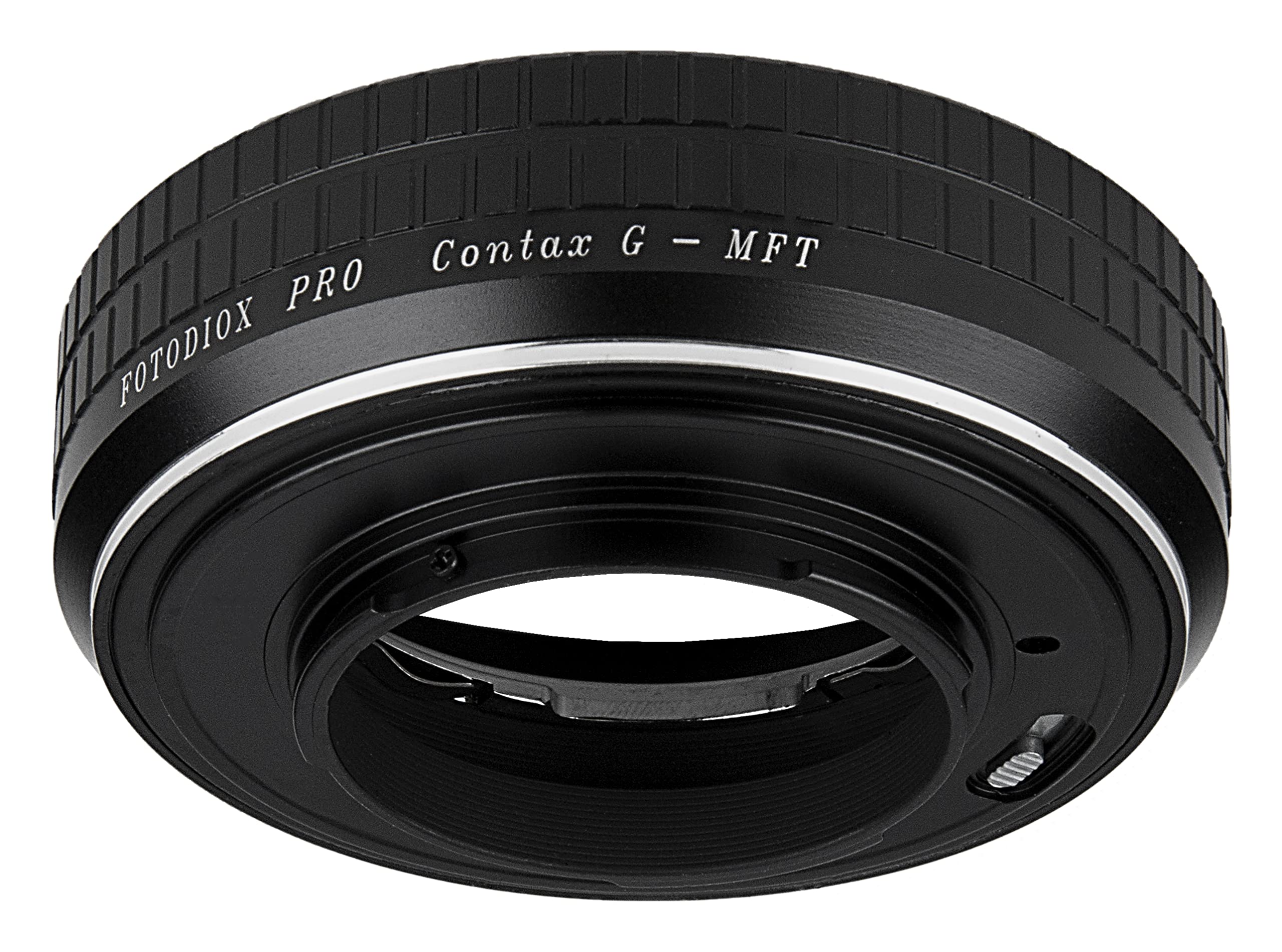 Fotodiox Pro Lens Mount Adapter, Contax G Lens to Micro Four Thirds (M4/3, MFT) Camera Body with Focus Control, for Olympus Pen E-P1 & Panasonic Lumix DMC-G1, DMC-GH1, DMC-GF1