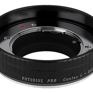 Fotodiox Pro Lens Mount Adapter, Contax G Lens to Micro Four Thirds (M4/3, MFT) Camera Body with Focus Control, for Olympus Pen E-P1 & Panasonic Lumix DMC-G1, DMC-GH1, DMC-GF1