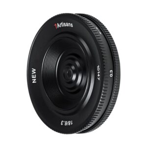 7artisans 18mm f6.3 mark ii ufo lens, compatible with fuji x-mount mirrorless cameras x-a3 x-a5 x-a7 x-Ｍ1 x-Ｍ2 x-Ｈ1 x-t1 x-t10 x-t2 x-t20 x-t3 x-t４ x-t100 x-t200 x-t30 x-pro1 x-pro2 x-pro3 x-e1 x-e2