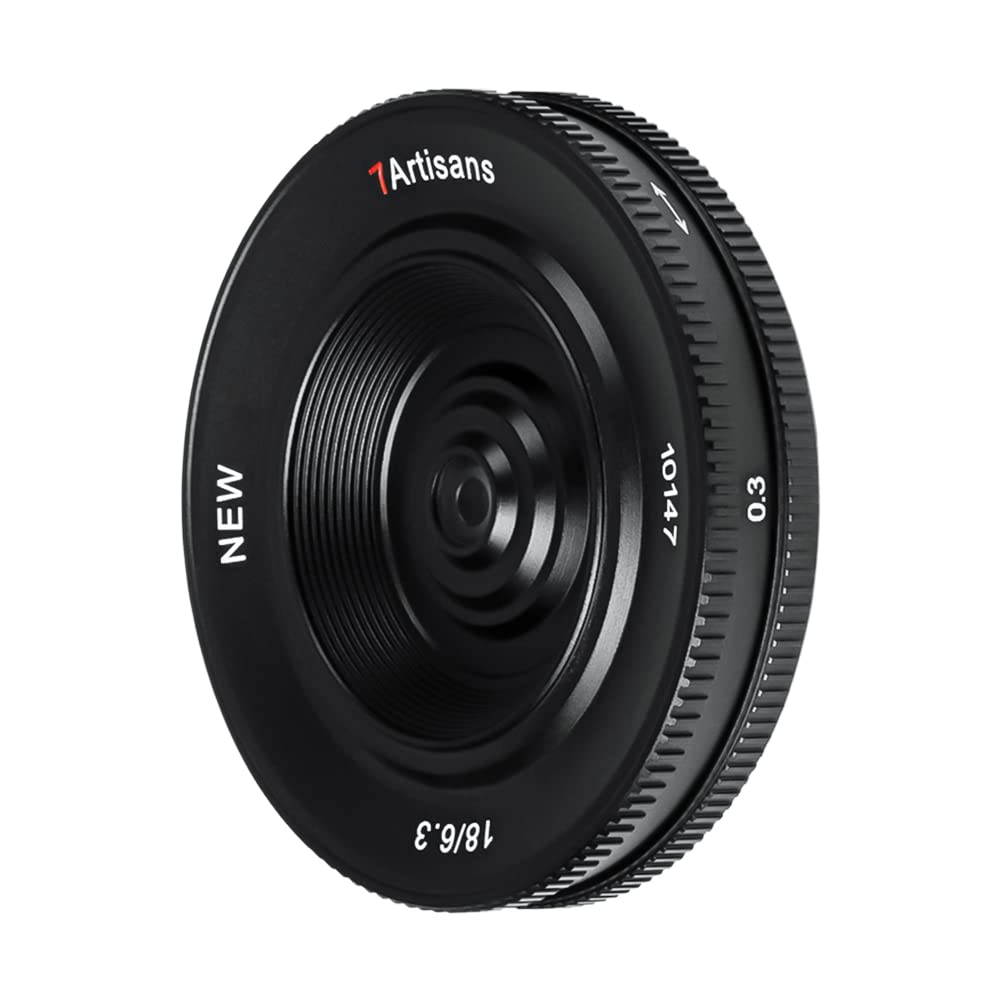 7artisans 18mm F6.3 Mark II UFO Lens, Compatible with Fuji X-Mount Mirrorless Cameras X-A3 X-A5 X-A7 X-Ｍ1 X-Ｍ2 X-Ｈ1 X-T1 X-T10 X-T2 X-T20 X-T3 X-T４ X-T100 X-T200 X-T30 X-Pro1 X-Pro2 X-Pro3 X-E1 X-E2