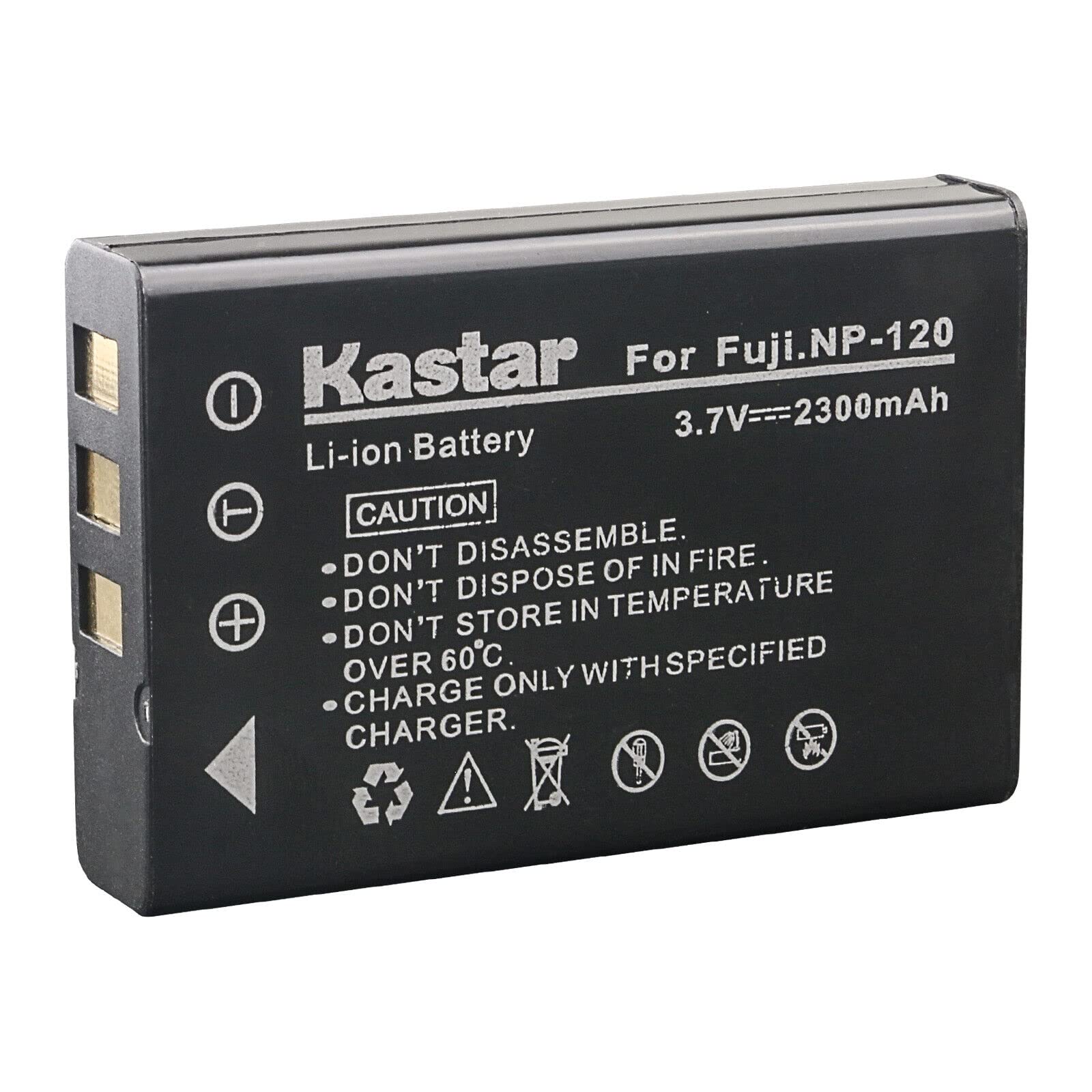 Kastar 3-Pack FNP-120 Battery and LCD AC Charger Compatible with FUJIFILM NP-120, NP-120B, FNP120, TOSHIBA NP-120, PX1657, PENTAX D-LI7, RICOH DB-43, CONTAX BP-1500S, KYOCER BP-1500S Battery