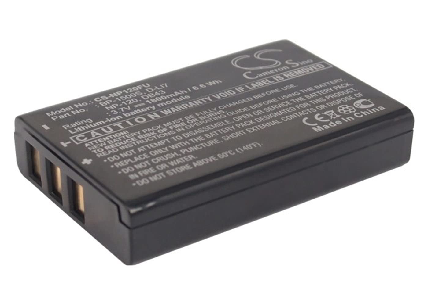 VINTRONS Replacement Battery for KYOCERA Contax Tvs Digital