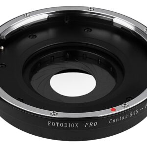 Fotodiox Pro Lens Mount Adapter with Built-in Aperture Control Iris, for Contax 645 lens to Pentax K-Mount (PK) DSLR Cameras