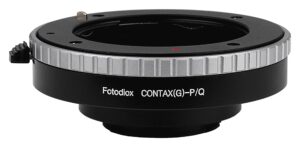 fotodiox lens mount adapter, contax g lens to pentax q-series camera, fits pentax q mirrorless cameras